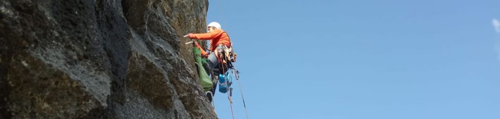 Construcción de la vía ferrata de Liérganes