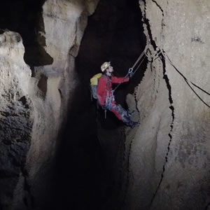Cueva fresca - galería Rabelais - Alto Miera